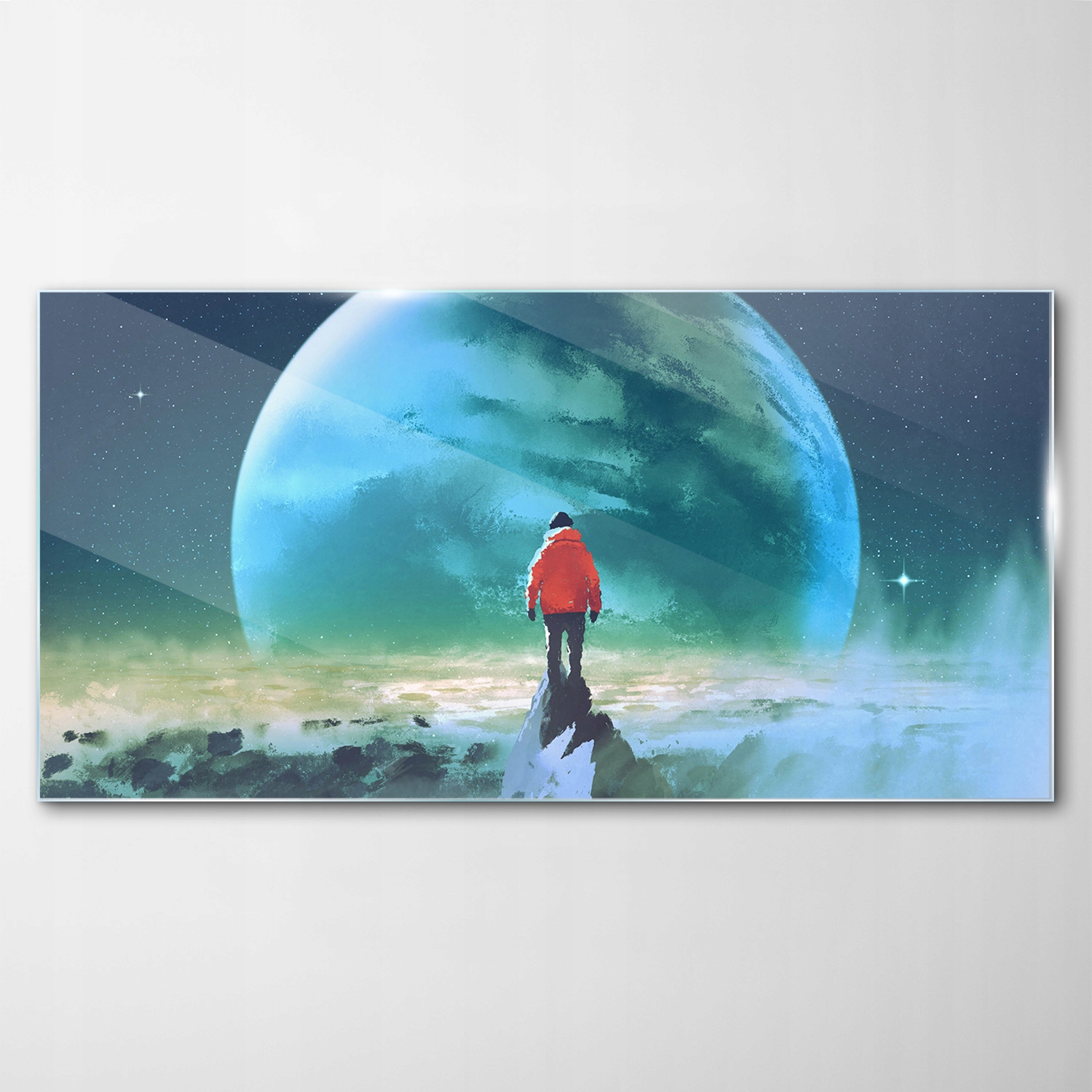 

Obraz na Szkle Dekor Góry Kosmos Planeta 140x70