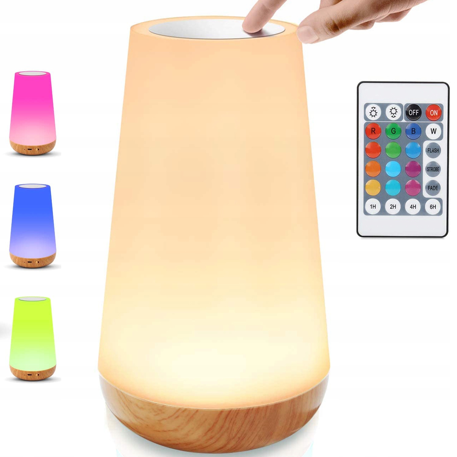 

Lampka Nocna Led Lampa z Czujnik Dotykowy Pilot