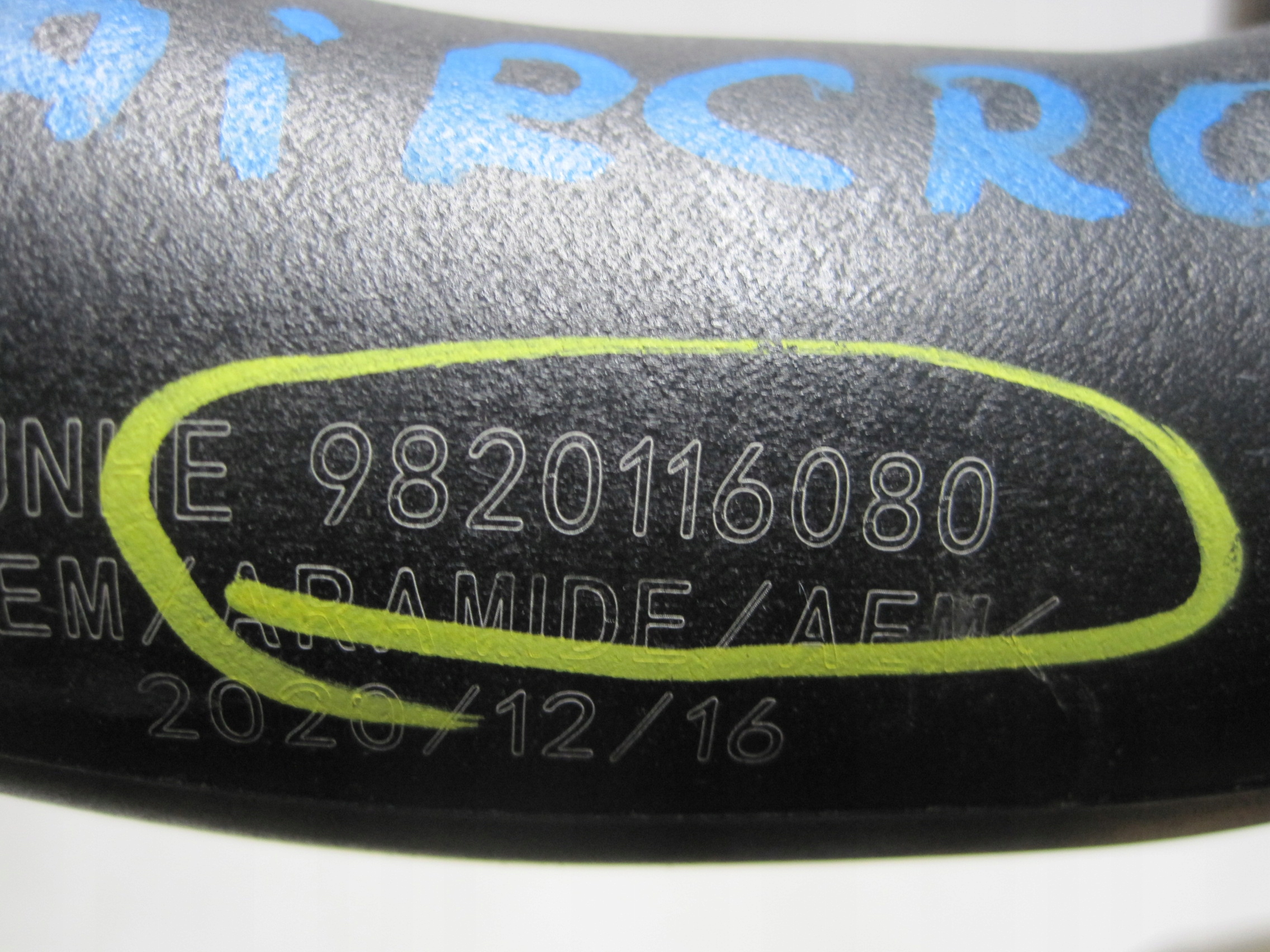 trouba hadice intercoolera CITROEN PEUGEOT 9820116080