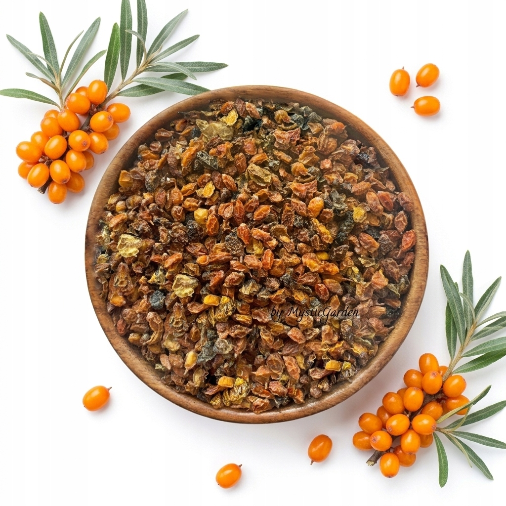 Rakytník obecný plod Hippophae rhamnoides Sha Ji sušený Mystic.Garden 5 kg