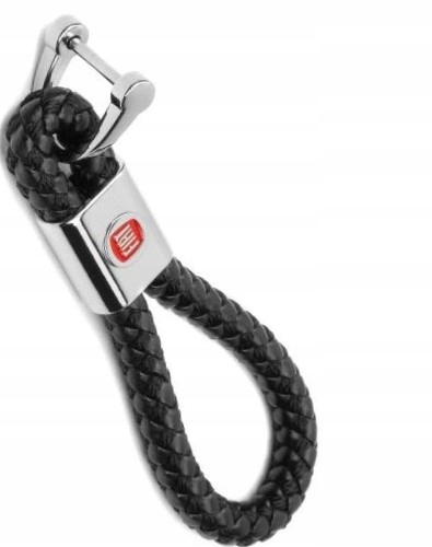 Brelok Breloczek Brylok Fiat Pleciony Skóra