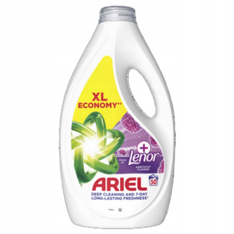Ariel Tekutý prací prostředek Touch Of Lenor Amethyst Flower 50 praní 2,25 l