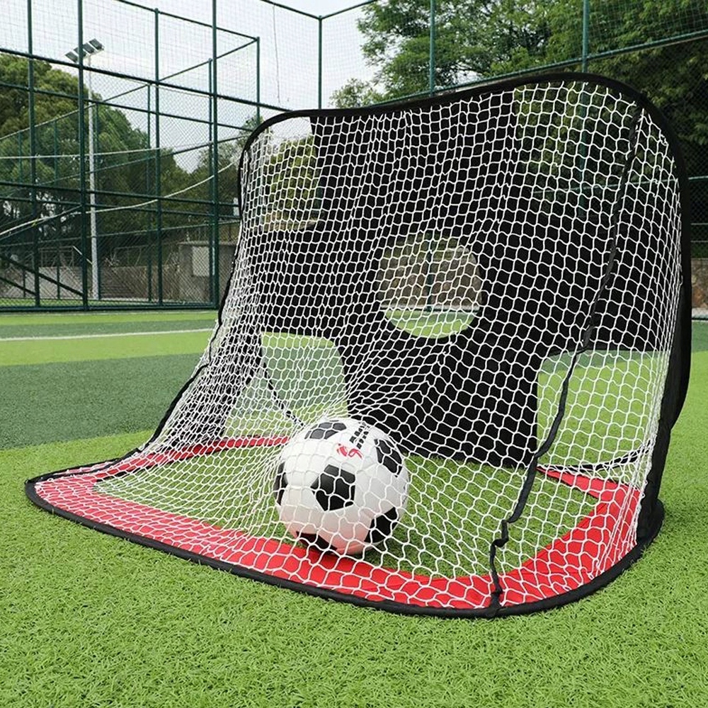 BRAMKA PIŁKARSKA PRZENOŚNA USUWANA DWUSTRONNA Z TOREBKĄ 120X75X75CM Model Football Goals