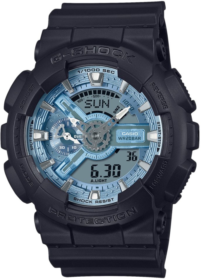 Pánské hodinky G-shock GA-110CD-1A2ER modré sportovní nárazuvzdorné