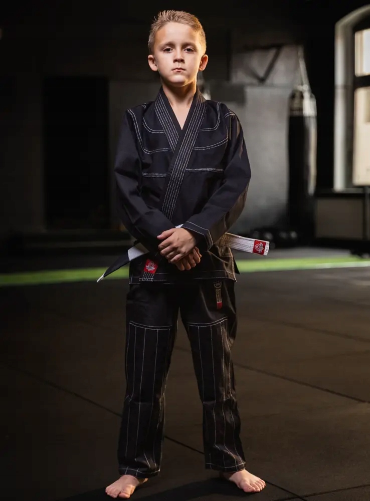 KIMONO / GI DO BJJ DLA DZIECI - JIU JITSU PAS GRATIS CZARNE DBX BUSHIDO M2 Rozmiar M2