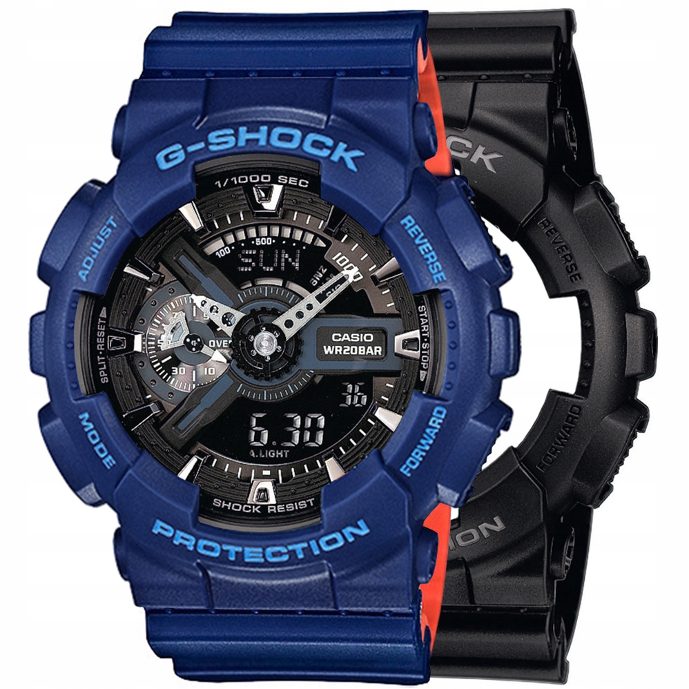 Hodinky Casio G-Shock Set GA-110-1BER Bezel 10527398 Řemínek 10527467