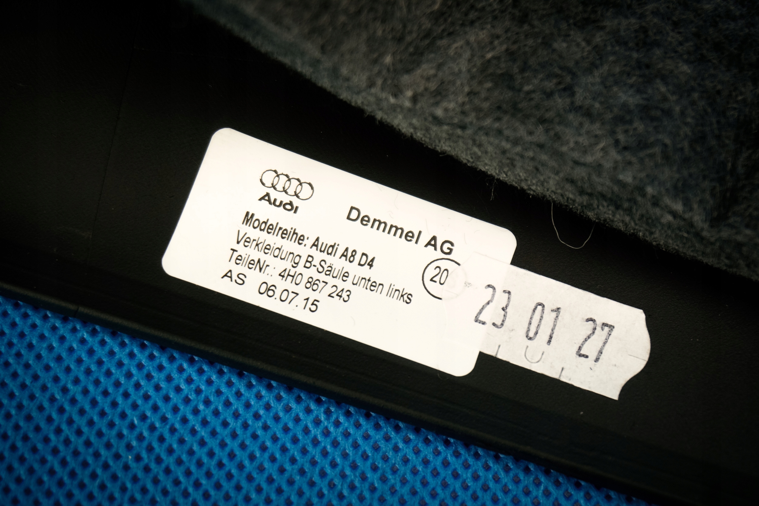 cover side slupka Audi A8 S8 4H 4H0867243F