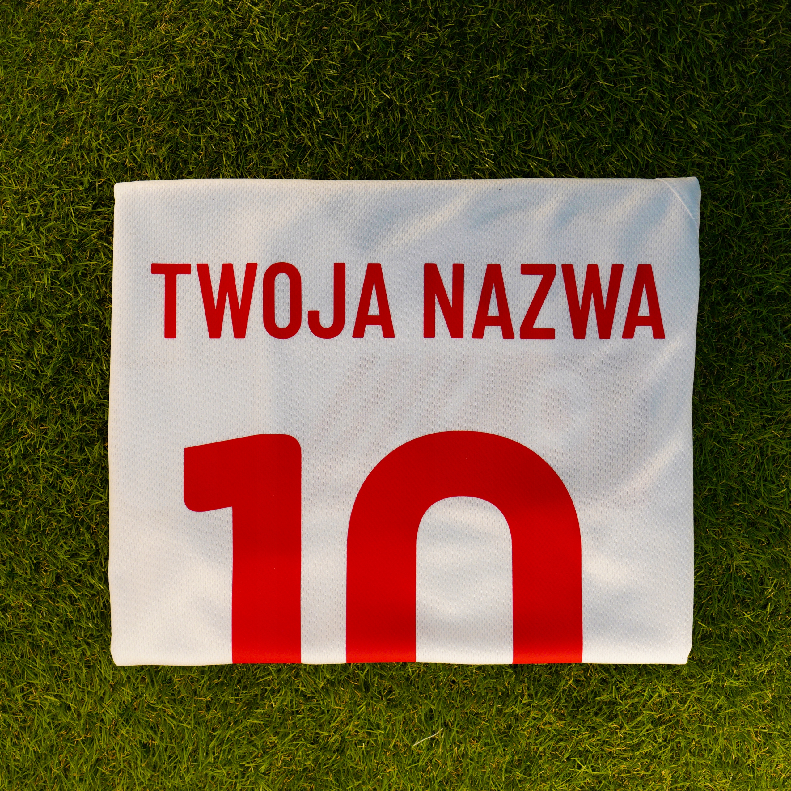 Koszulka Reprezentacji Polski z Twoim Imieniem Długość całkowita 74 cm