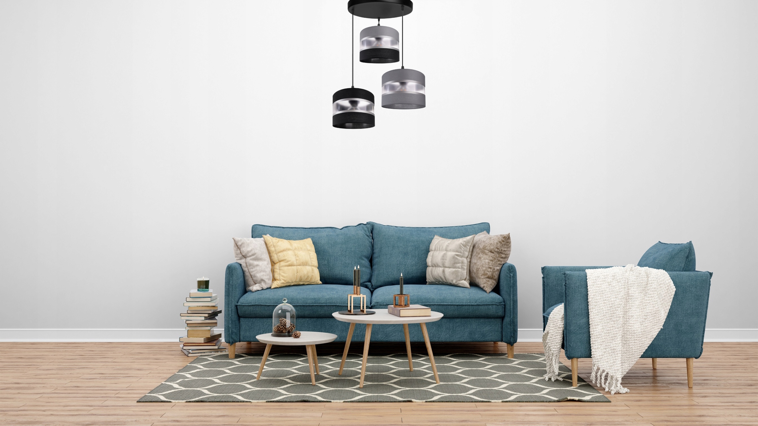 LAMPA SUFITOWA LED WISZĄCA ŻYRANDOL ABAŻUR 3 X E27 ZWIS RÓŻNE KOLORY Marka INECT