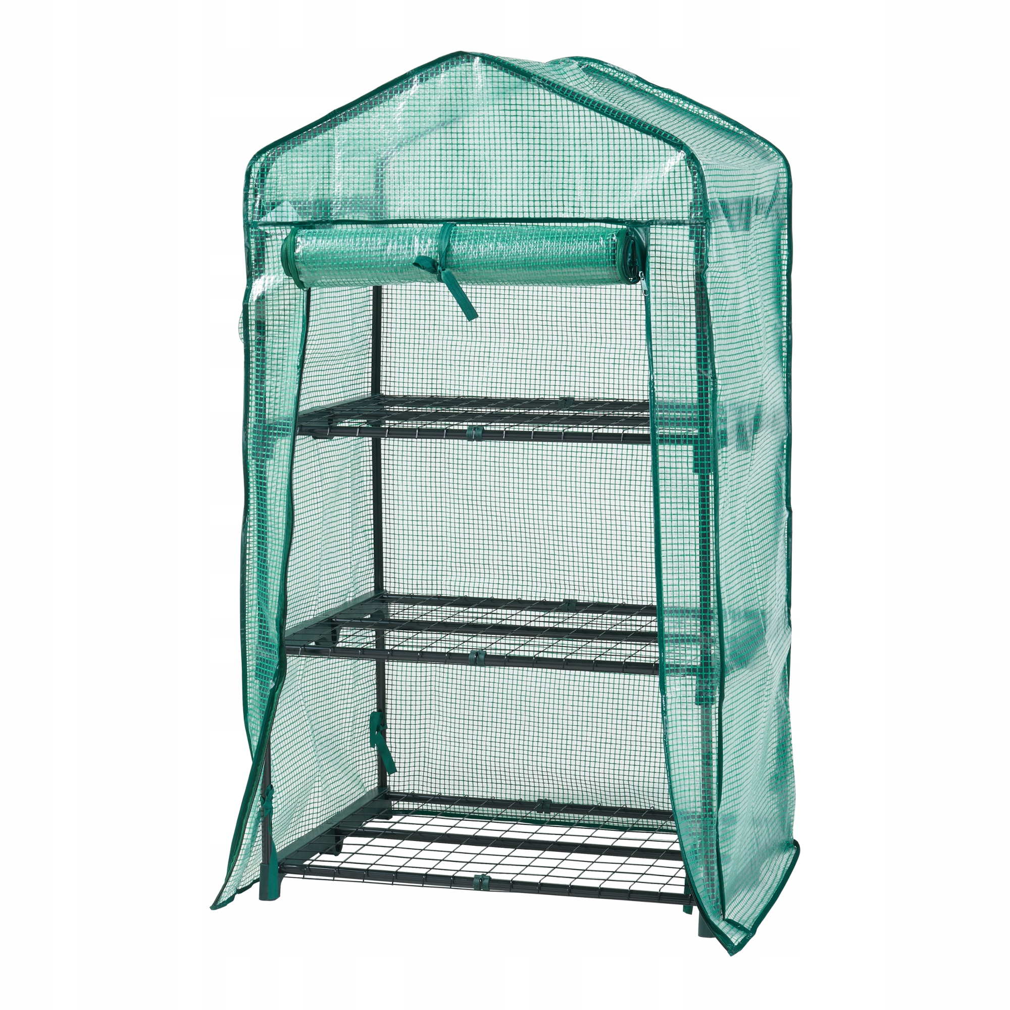 Skleník Chaam se 3 policemi 125x69x49 Cm Zelený