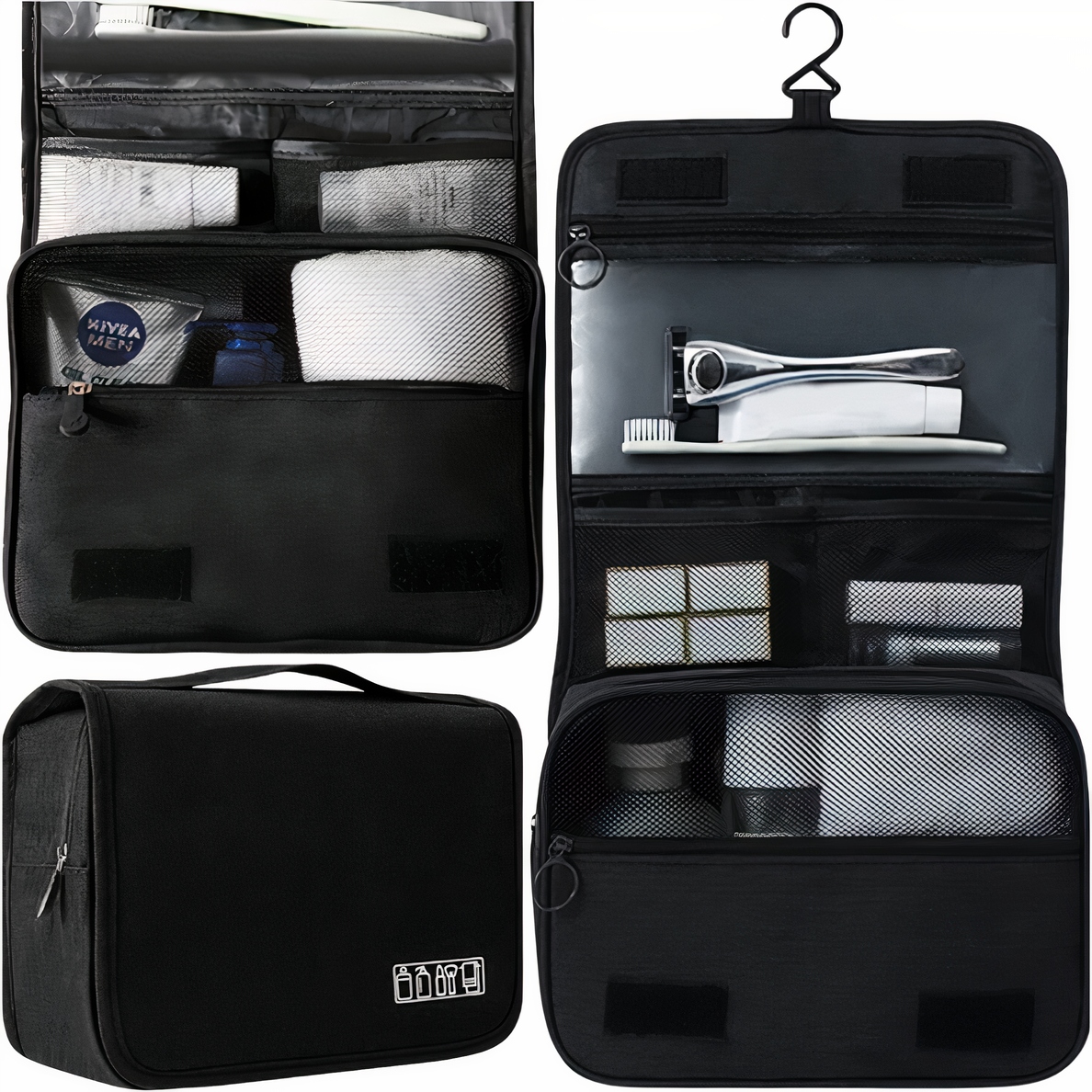 

Kosmetyczka Wisząca Rozkładana Organizer Męska XXL