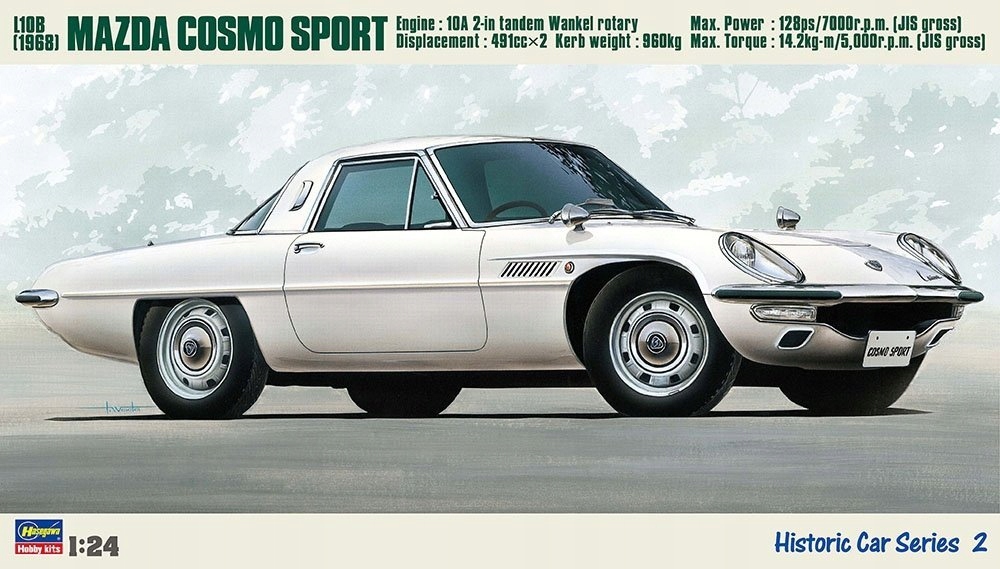 Hasegawa HC2 L10B (1968) Mazda Cosmo Sport 1/24