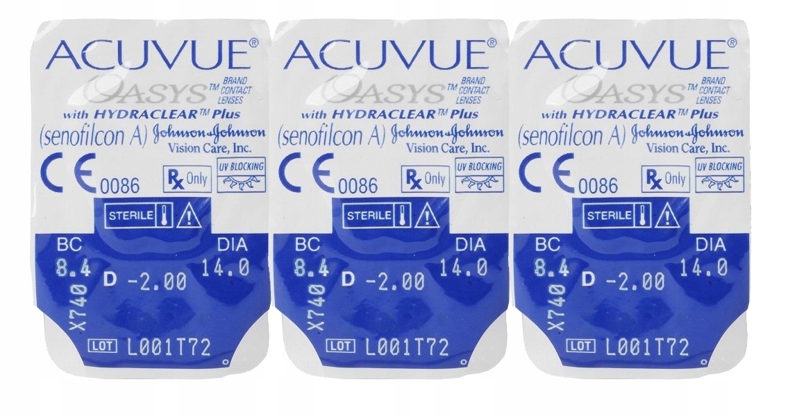

Soczewki dwutygodniowe Johnson Acuvue Oasys 3 szt.