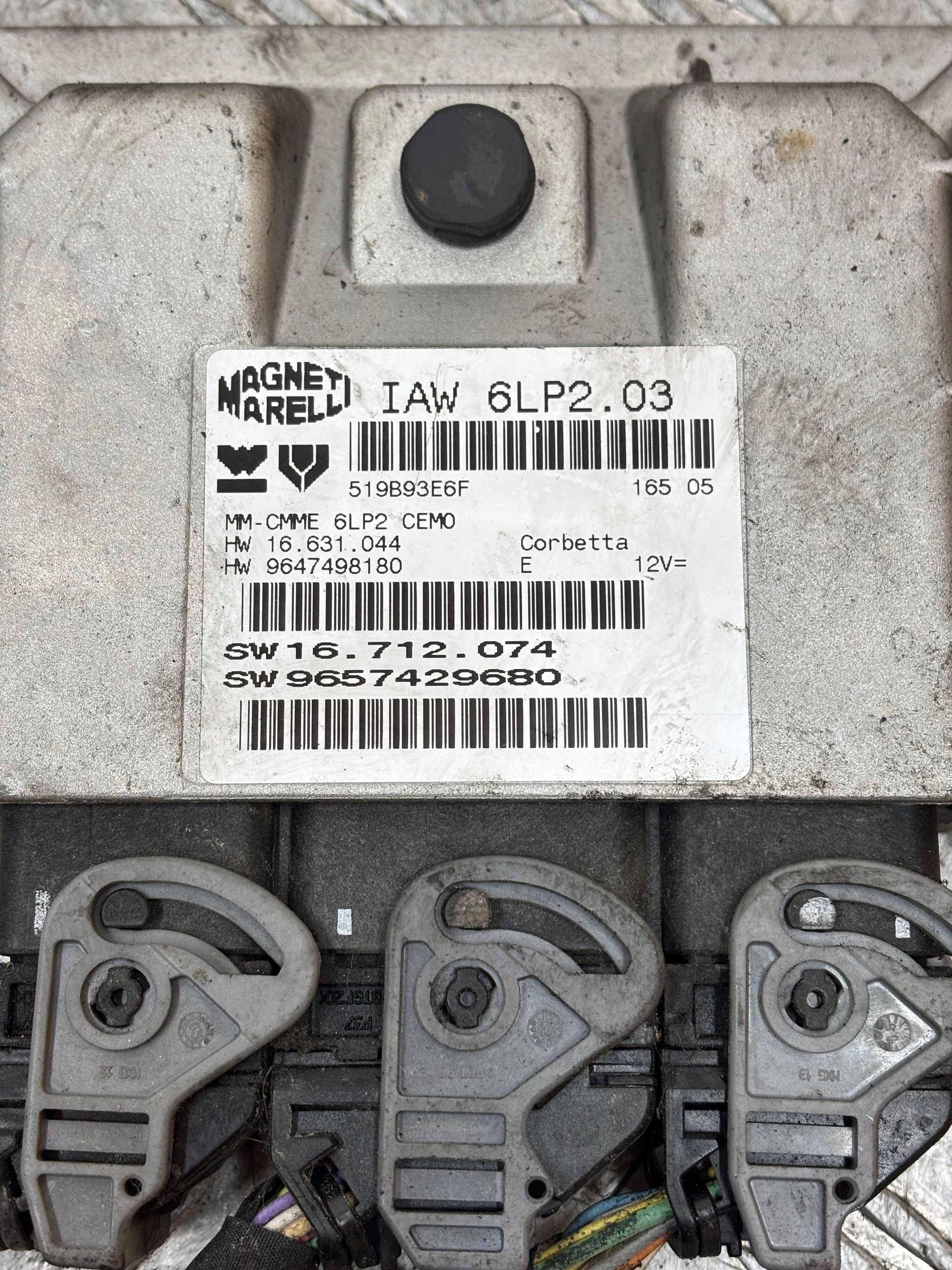 control unit of the engine computer PEUGEOT 206 1.4 9657429680