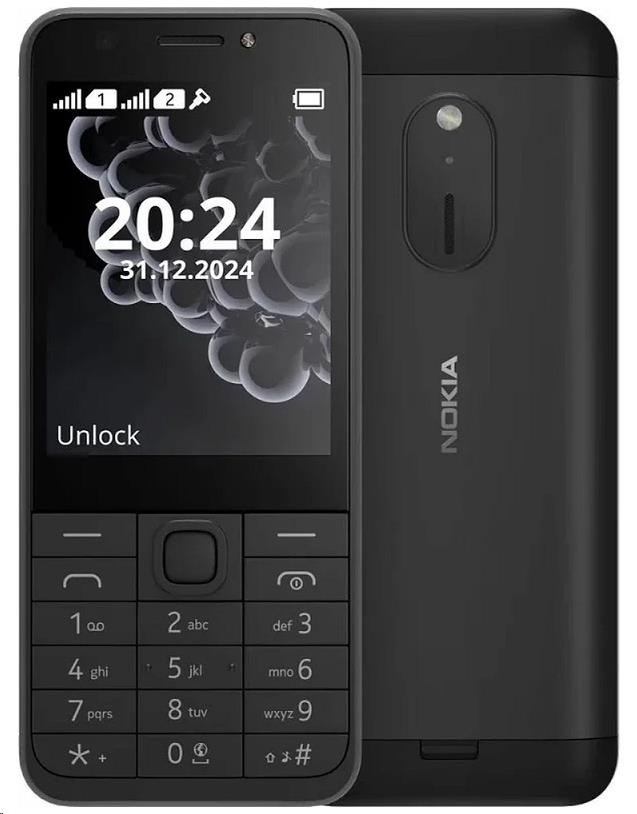 Nokia 230 Dual Sim, tmavo strieborná