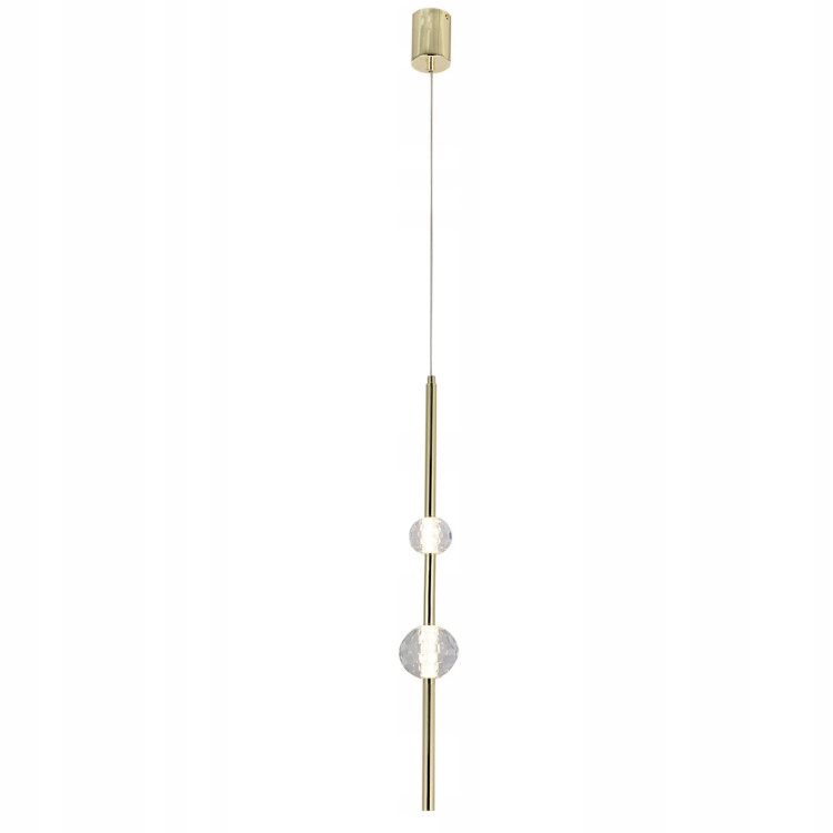 Originálna závesná lampa Dorado 3xLED vertikálna, zlatá LP-002/3V