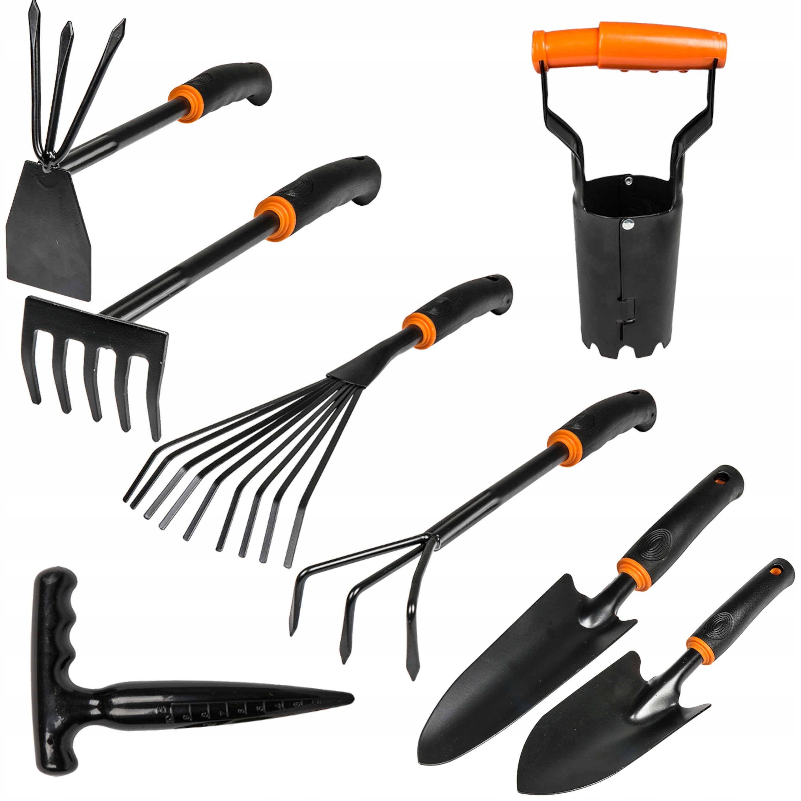 ZESTAW MAŁYCH NARZĘDZI OGRODNICZYCH DO RĘKI DE LUXE BRADAS 8 ELEMENTÓW PROS