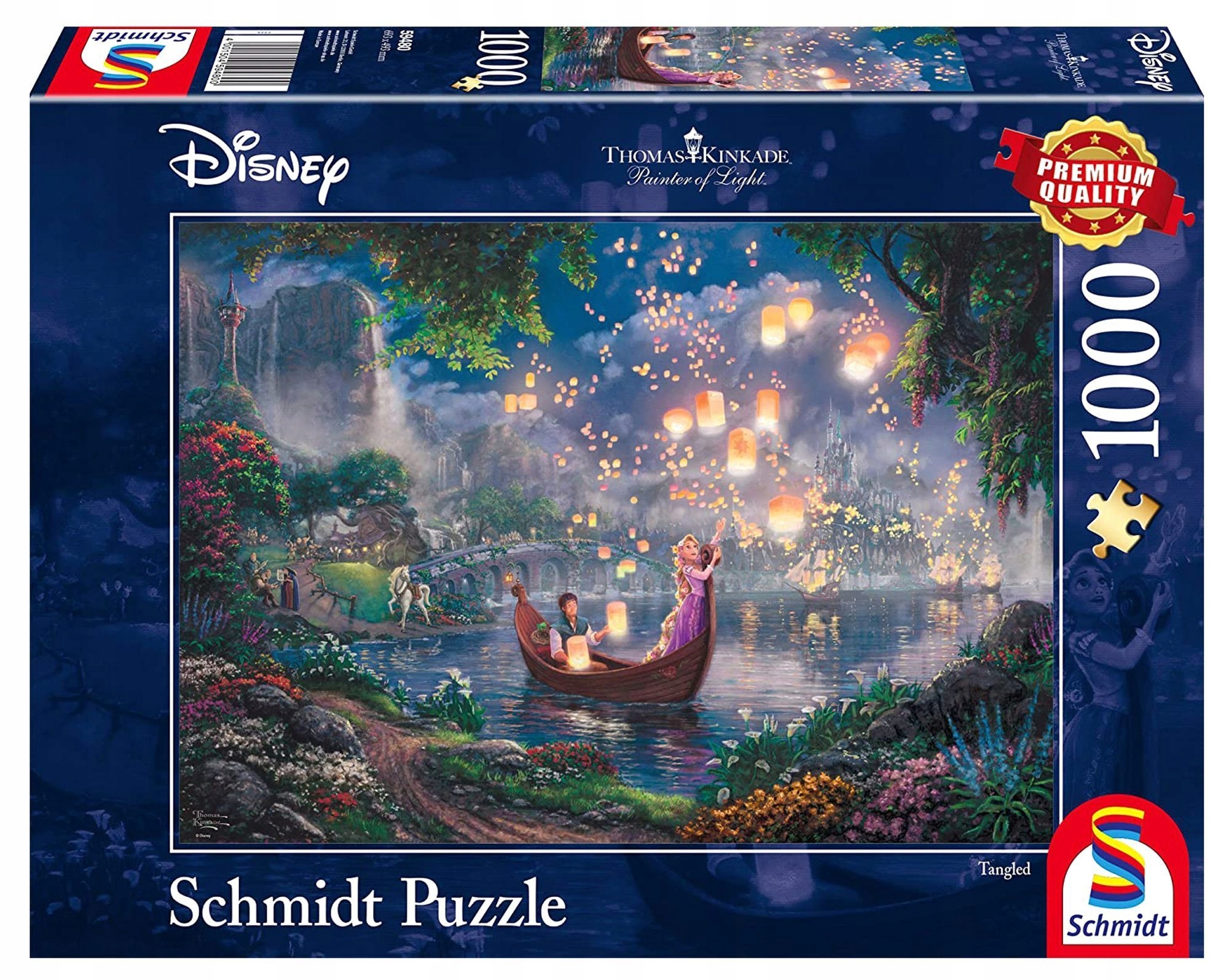 Puzzle 1000 el. Schmidt PQ THOMAS KINKADE Roszpunka Disney
