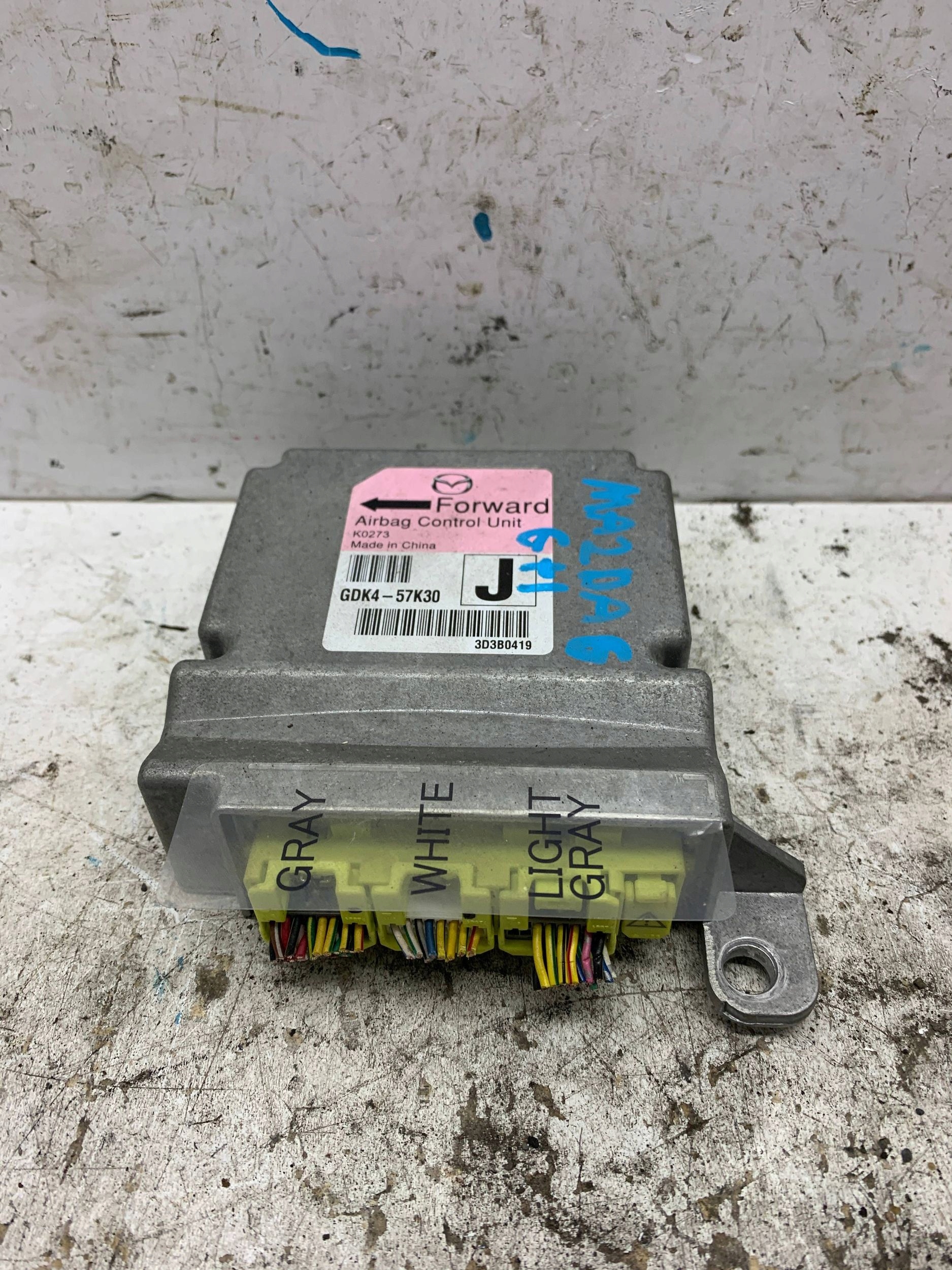 modulo SENSOR airbag airbag GDK4-57K30J MAZDA 6 GH (2007-2010) 2.2 D