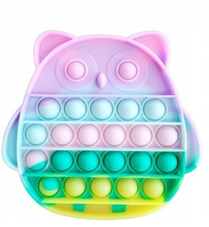 

zabawka Push Bubble pop it sensoryczna fidget sowa