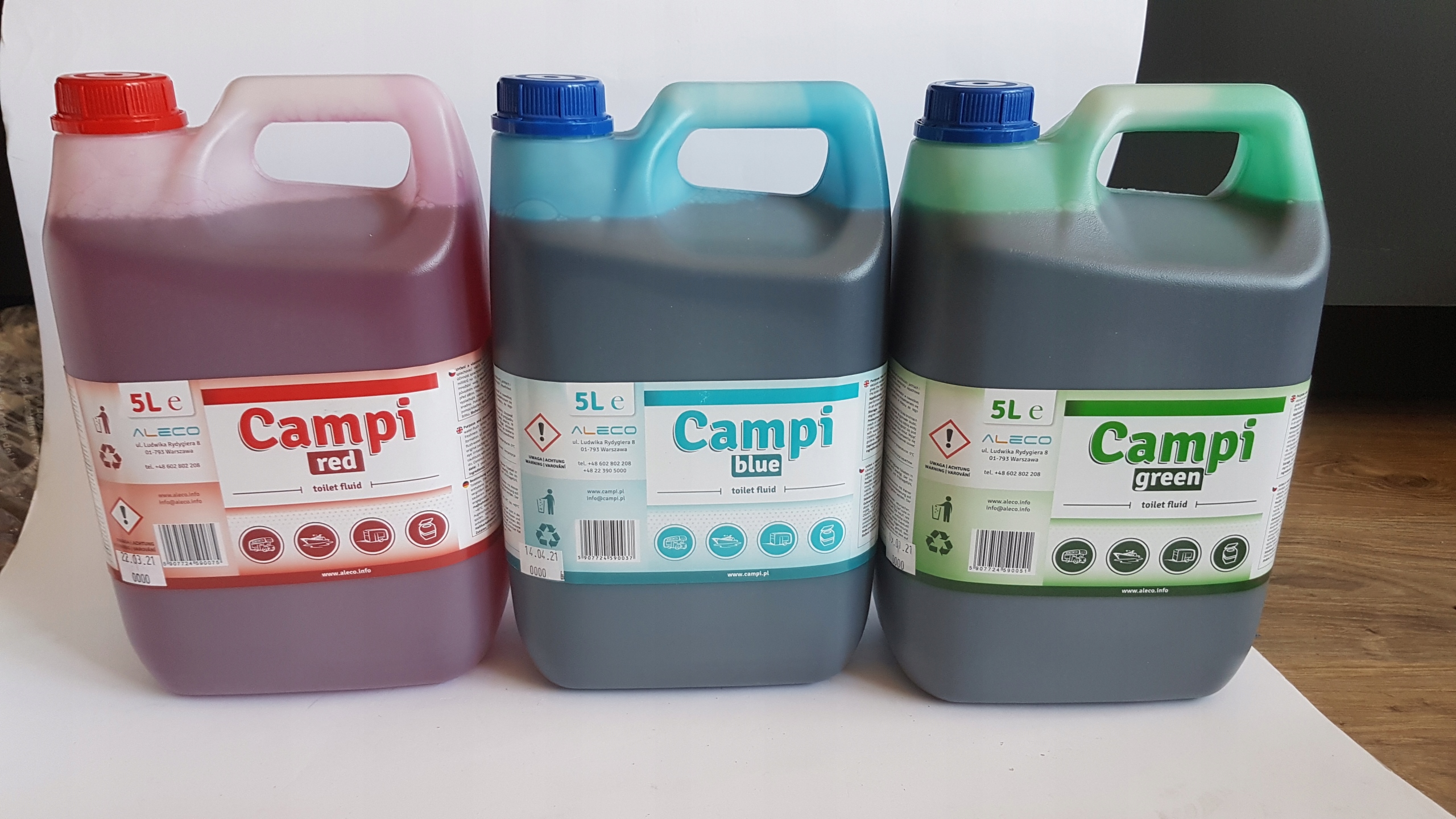 Płyn do toalet CAMPI 5l green cemping kamper Numer katalogowy części brak