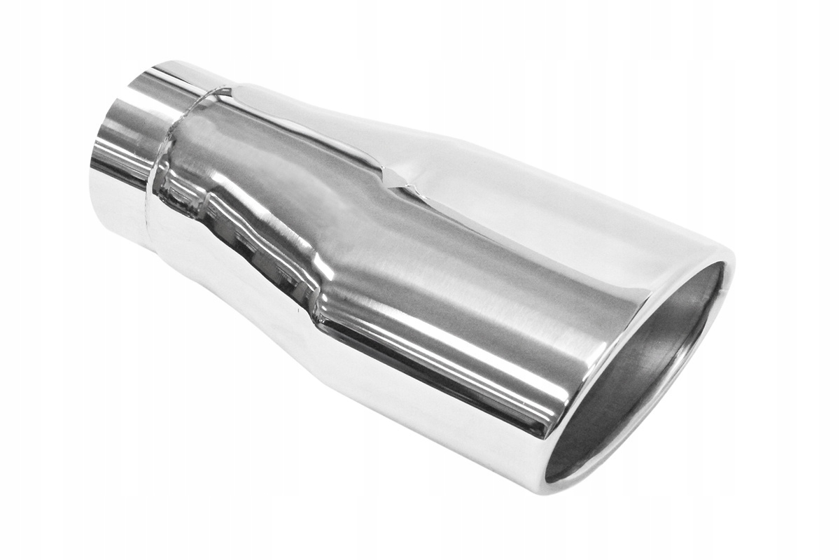 Koncovka tlmiča 115x83 mm, vstup 70 mm, leštená