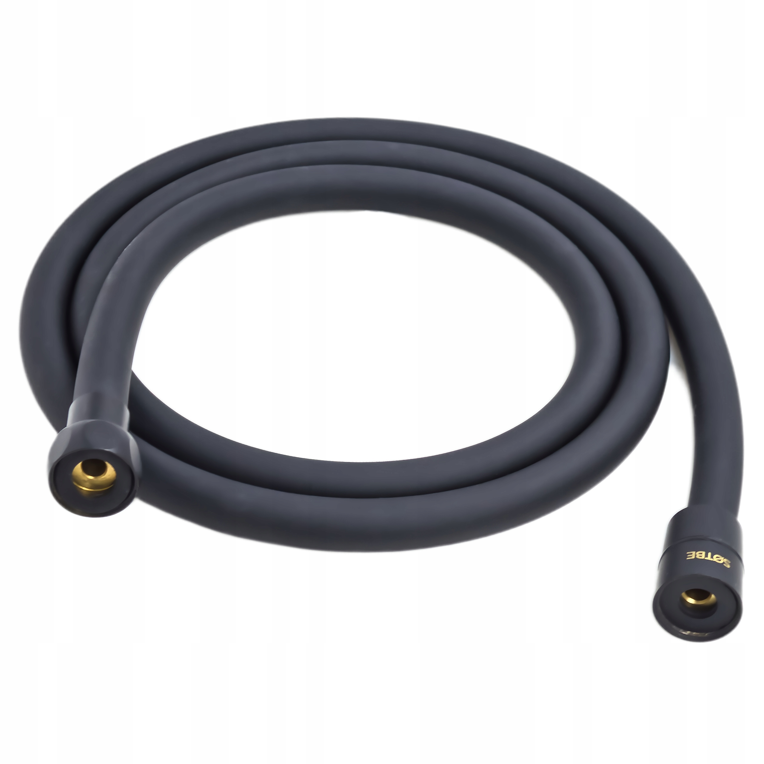 Hadice do sprchy Černá Pvc hladká bezšroubová Silná 150 cm Sotbe