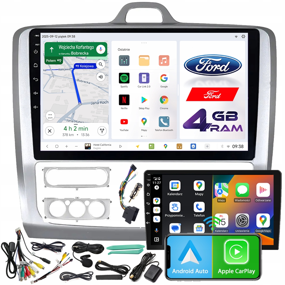 Autorádio Ncs D9 Ford Focus Mk2 2004-2011 Navigace 4GB Lte