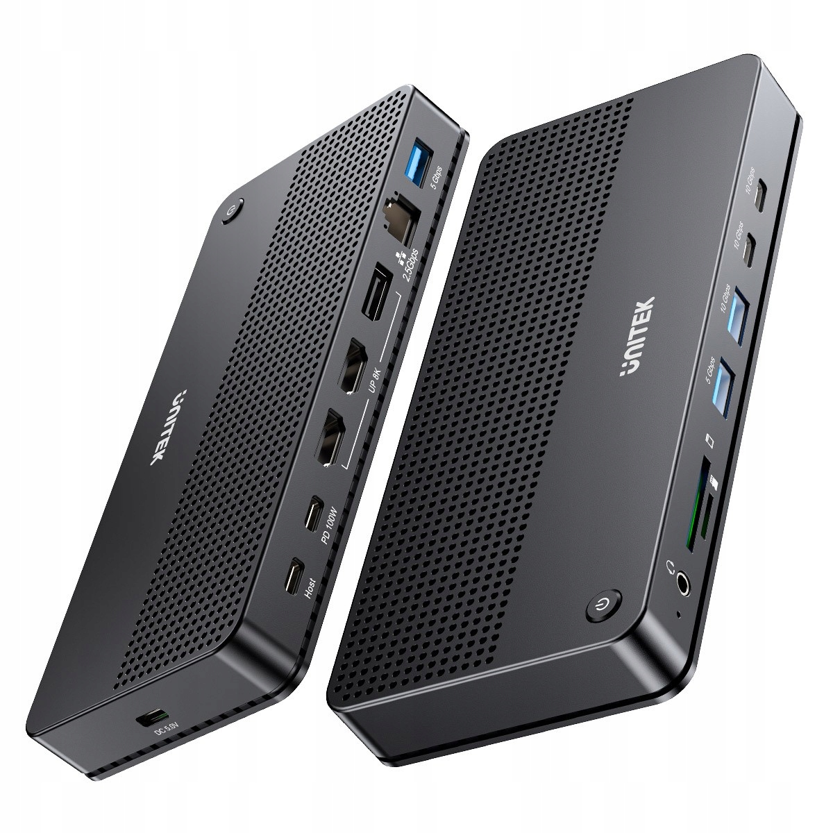 Unitek Stacja dokująca 13w1 Usb-c, Hdmi 2.1,DP 2.0,RJ45,10GBPs;D1104A01