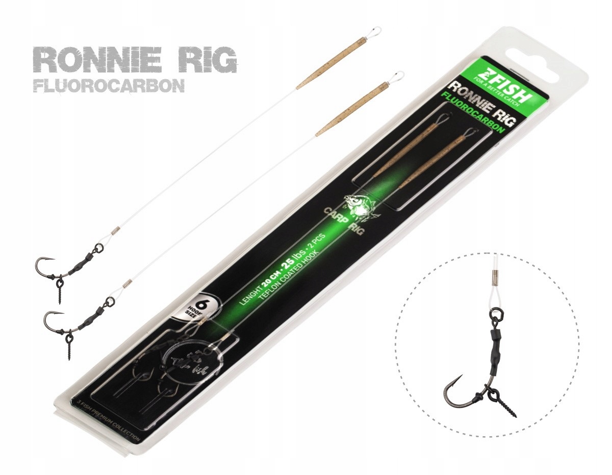 Zfish Przypon Karpiowy Fluorocarbon Ronnie Rig r. 4