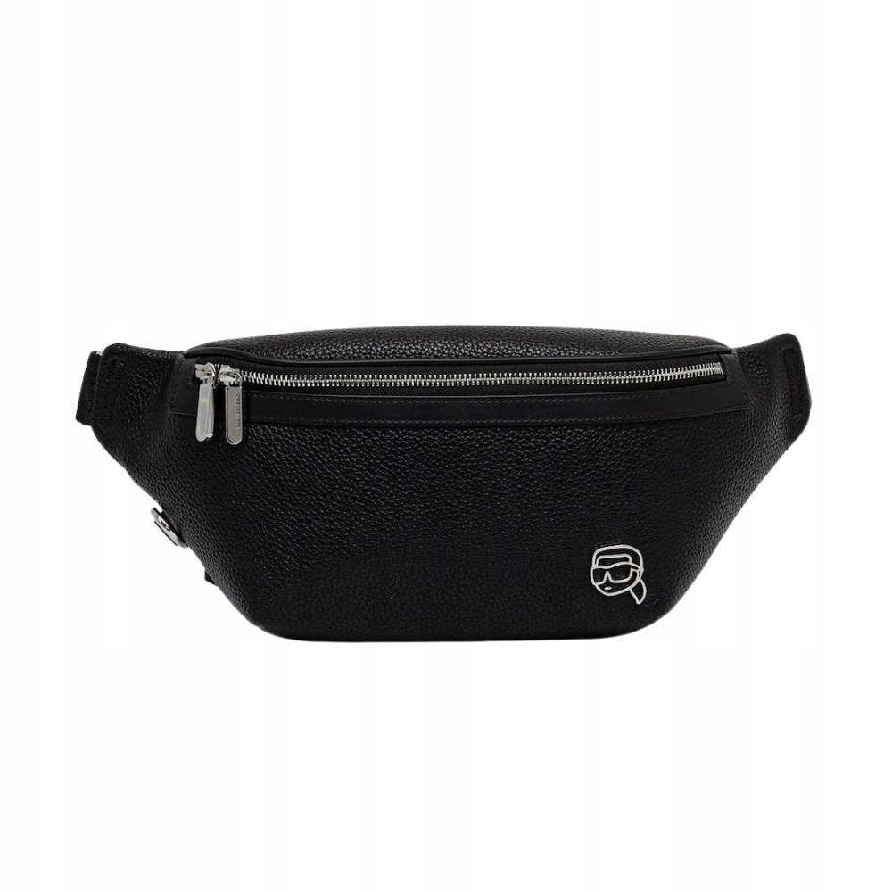 Karl Lagerfeld Černá pánská ledvinka Ikon Outline Bumbag