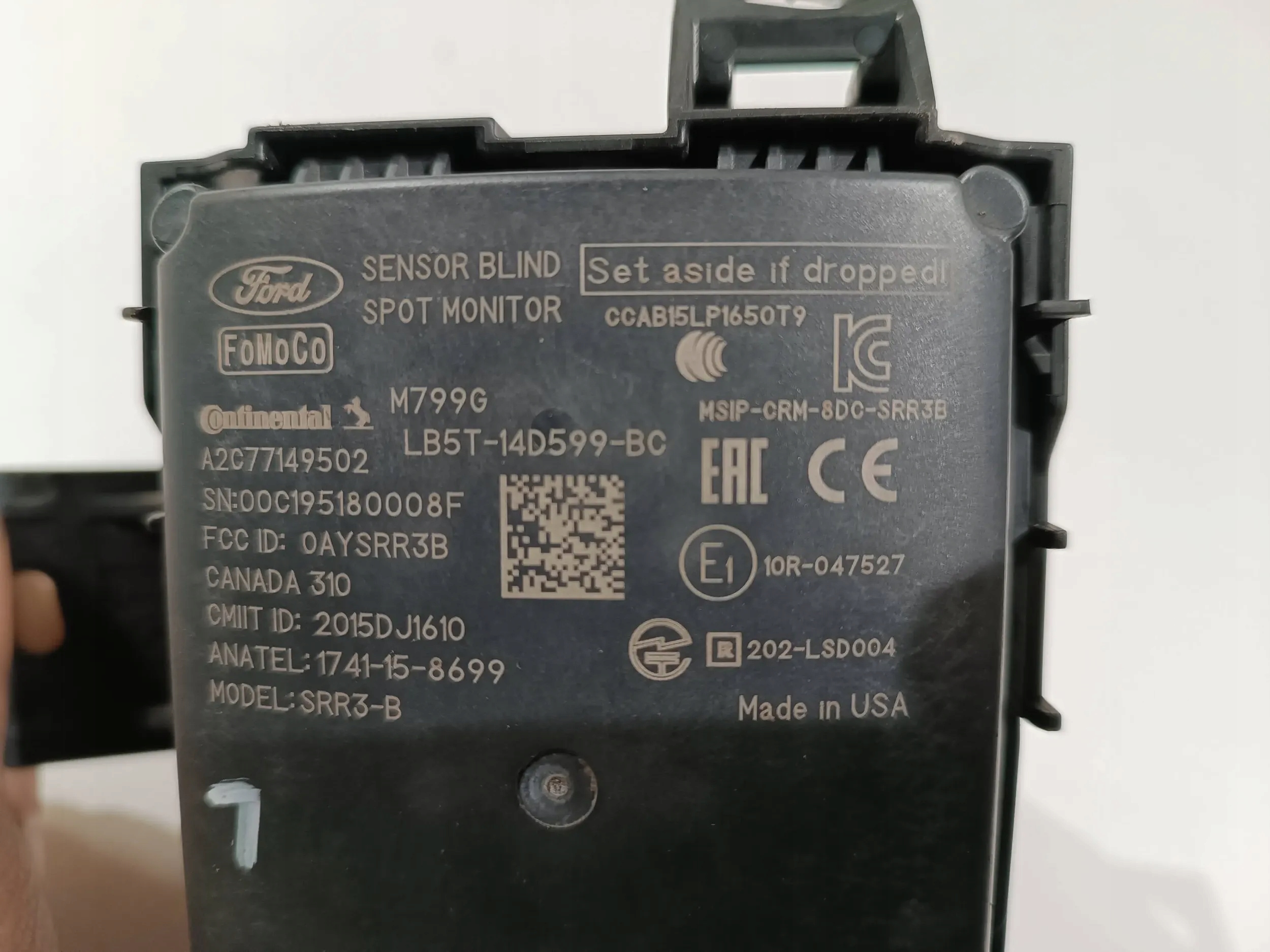 module sensor martwego pola blind spot radar L Ford Explorer VI 2020