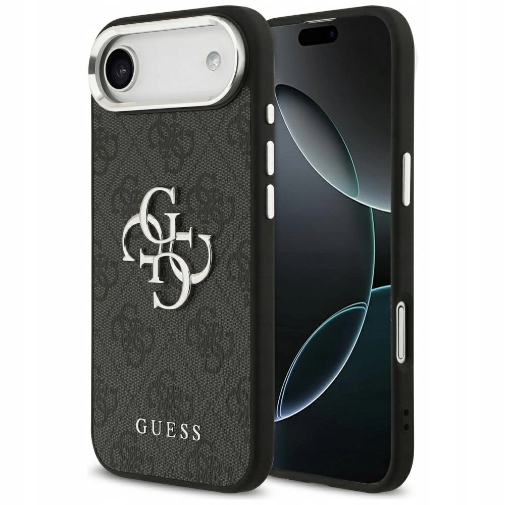 Etui Guess 4G Big Logo Apple iPhone Air Czarne Srebrne Case Pokrowiec
