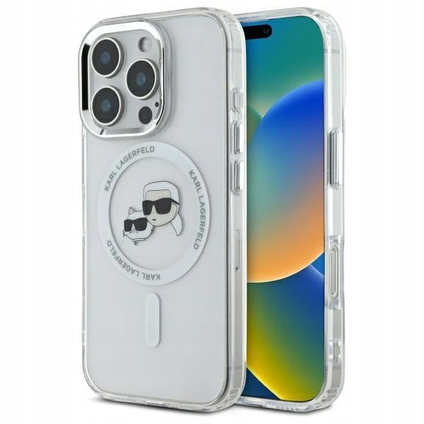 Karl Lagerfeld KLHMP16LHLSKCH iPhone Pro 6.3" bílý/bílý hardcase