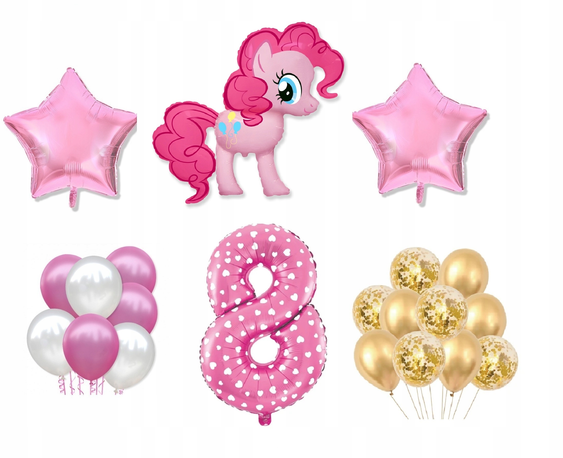 

Mini Zestaw My Little Pony 8 Urodziny Balony Kucyk