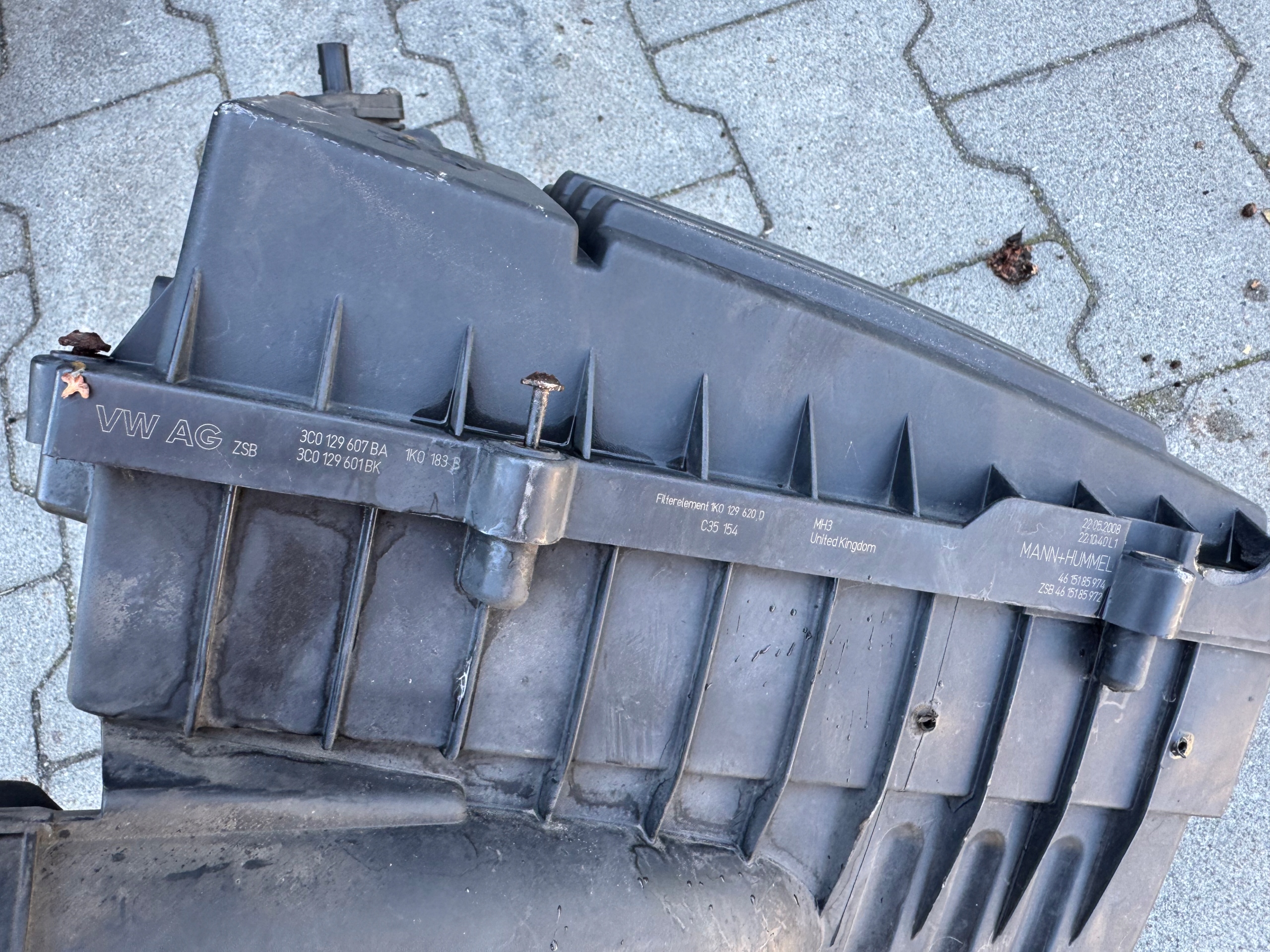 SKODA OCTAVIA 2004-2013 Gehäuse filter luft 1.9TDI 3C0129607BA