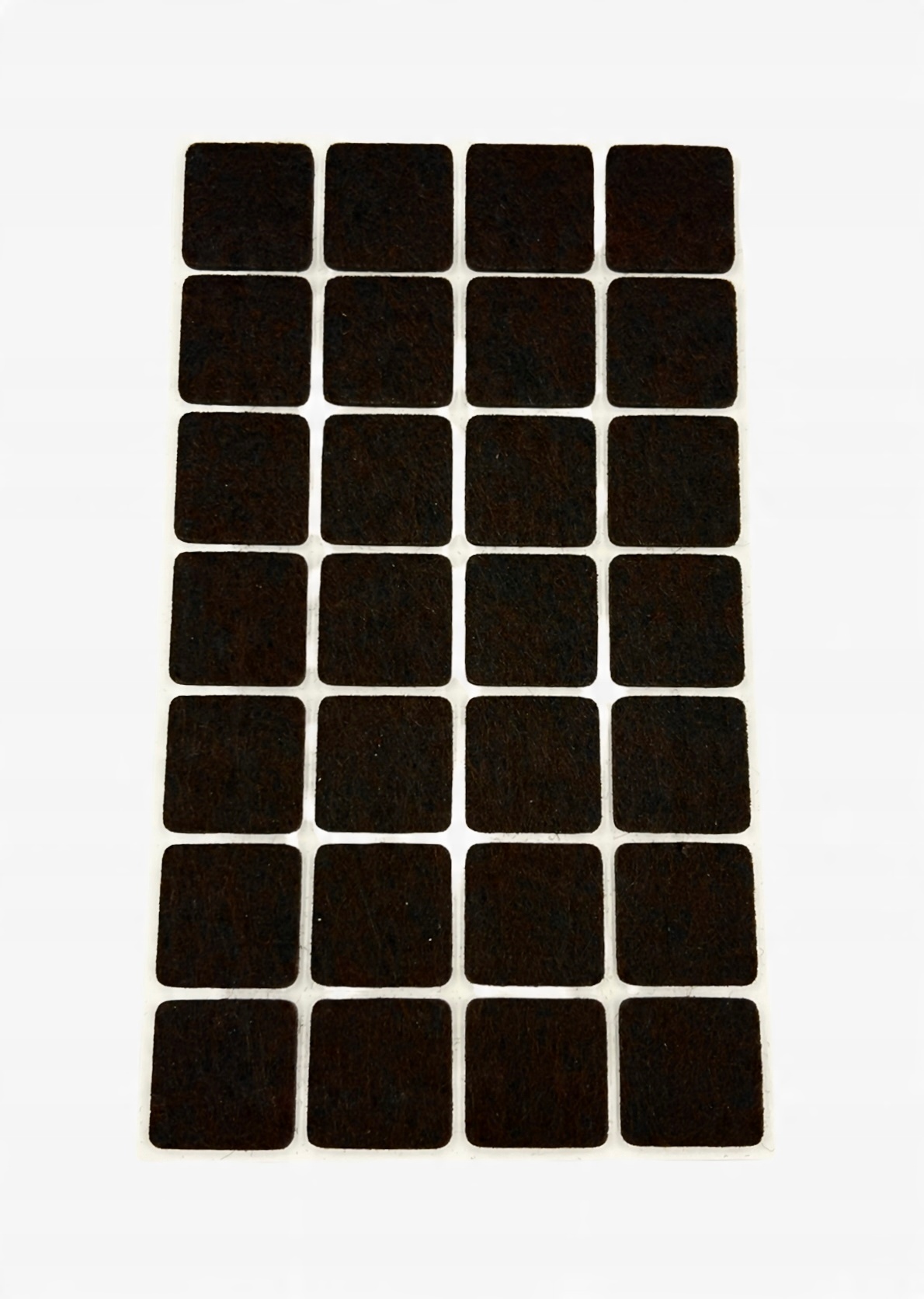 

Podkładki filcowe samoprzylepne brąz 20x20mm x28