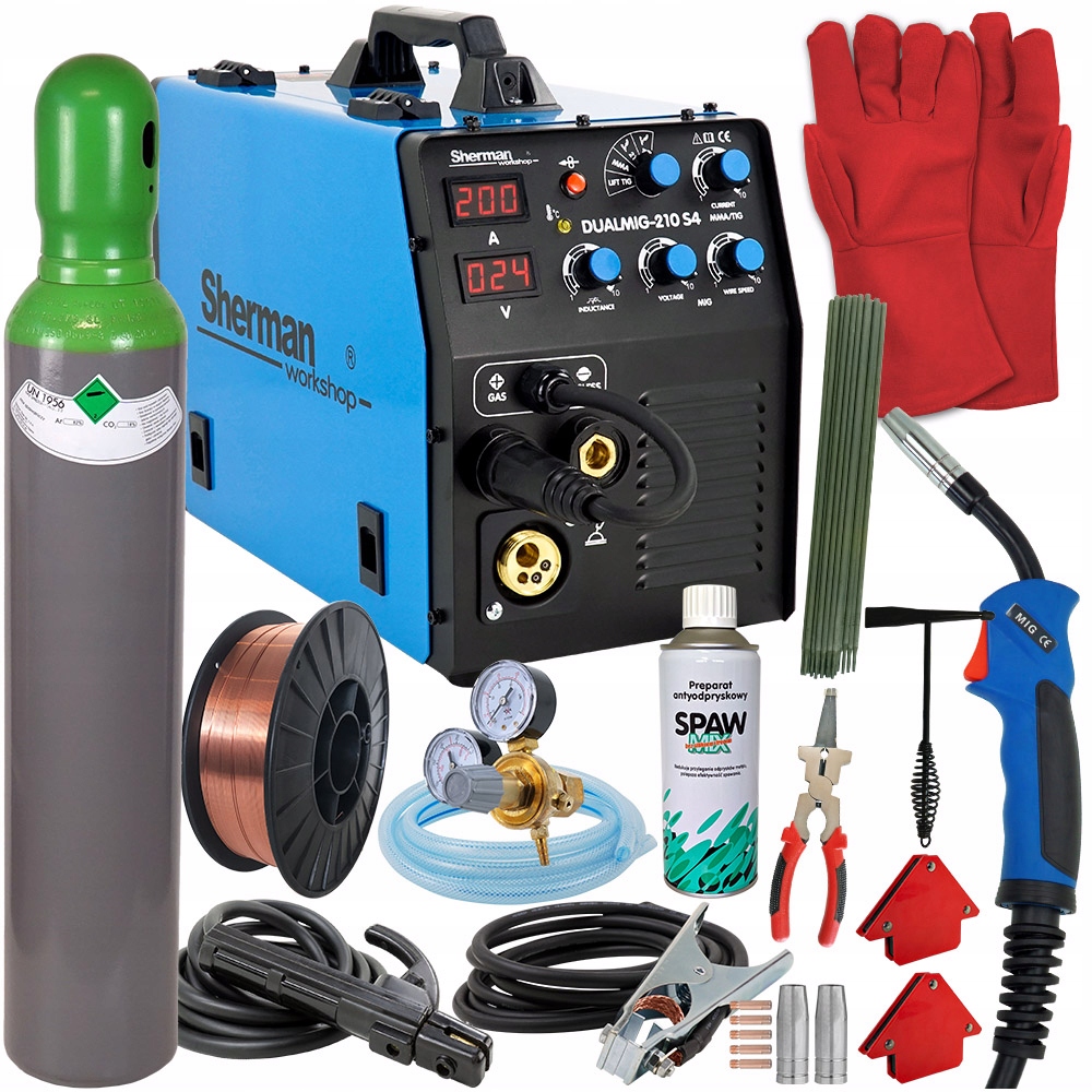 Spawarka 3w1 zestaw MIGOMAT Sherman MIG 200 MMA