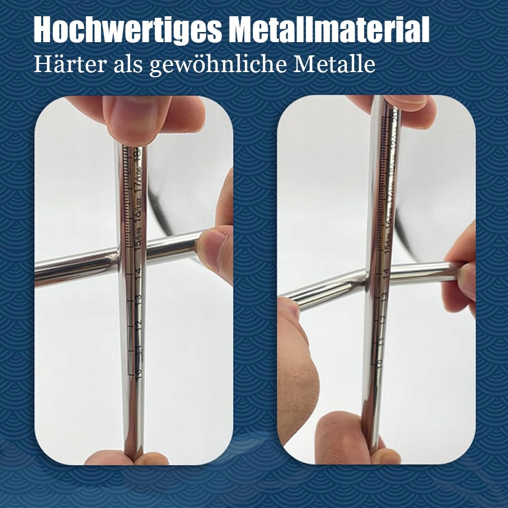 JPSCOR Metalowy Dilatator Penisa Z Miarką Uretralny Kateter — miniatura 5