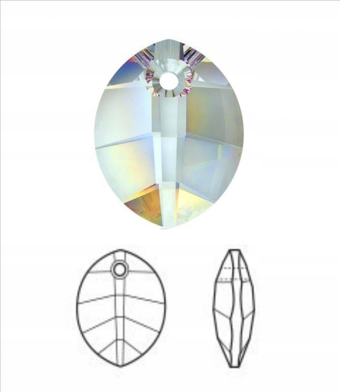 6734 23 mm Kryształ Pure Leaf Crystal Ab