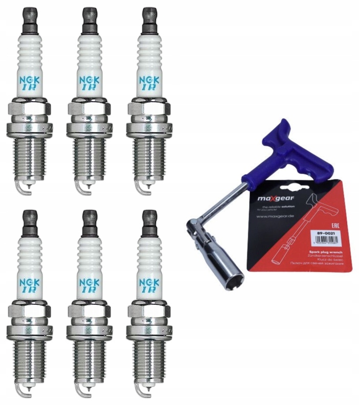 NGK ŚWIECA ZAPŁONOWA IRYDOWA IFR6E11 6741 + klucz do świec 16mm