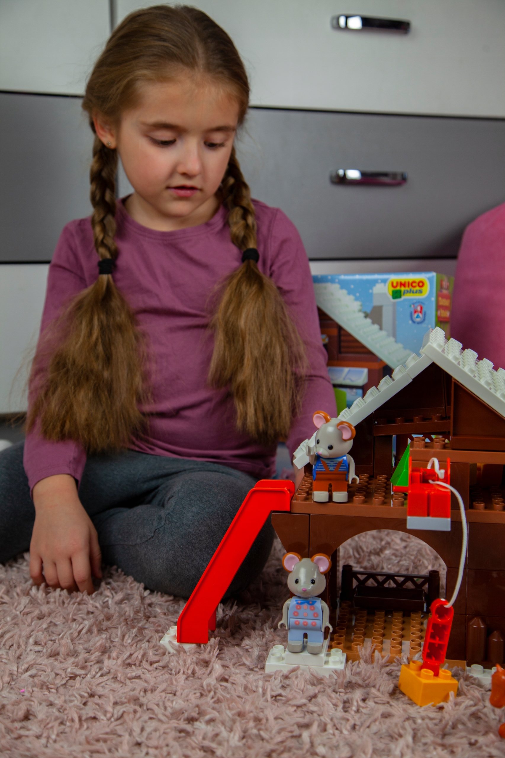 KLOCKI UNICO MAXIMILIAN FAMILIES STODOŁA ZAGRODA FARMA 88 ELEMENTÓW Typ klocki konstrukcyjne