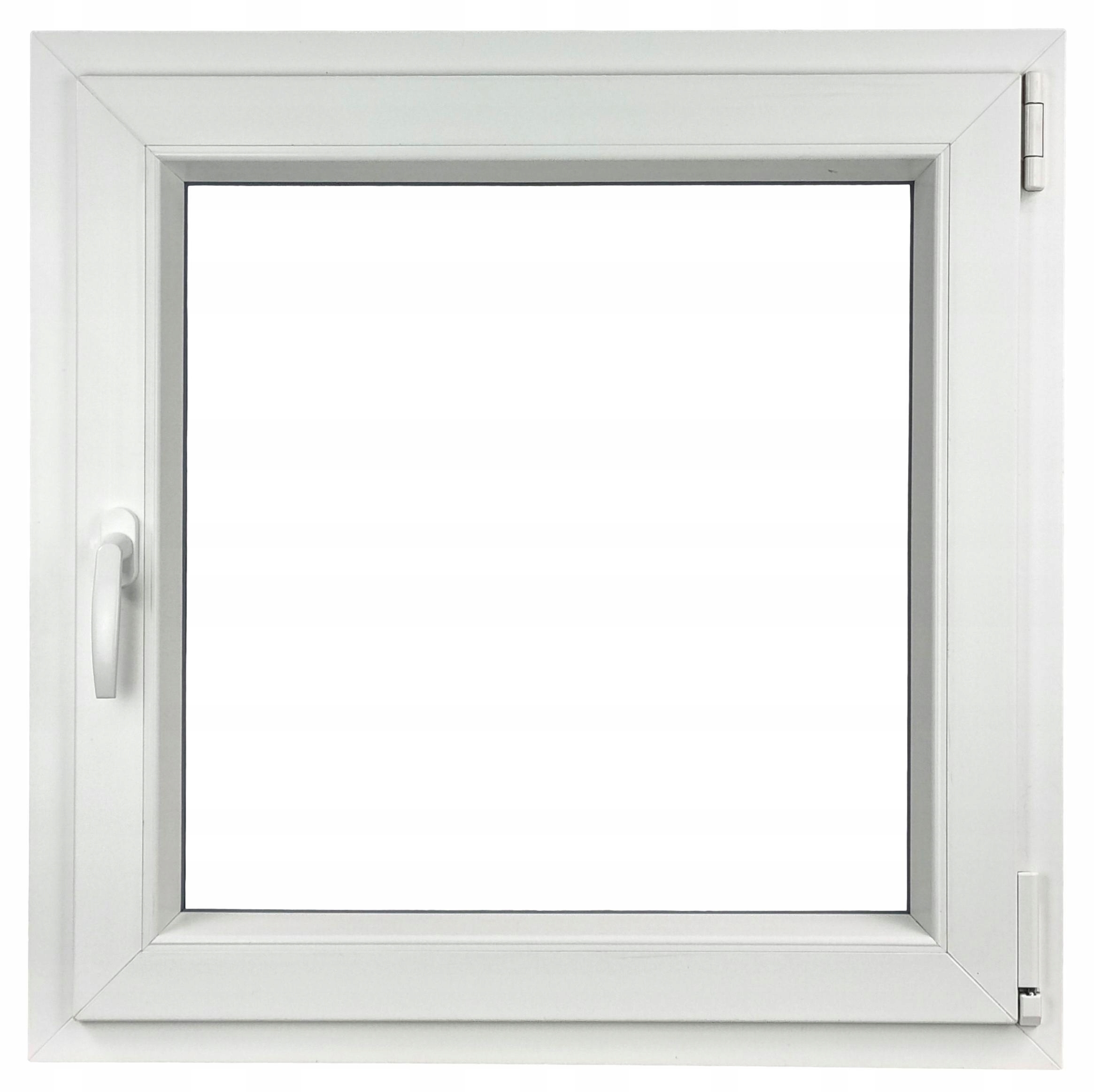 Okno Pcv 60 X 60 600 X 600 Ru/p Białe