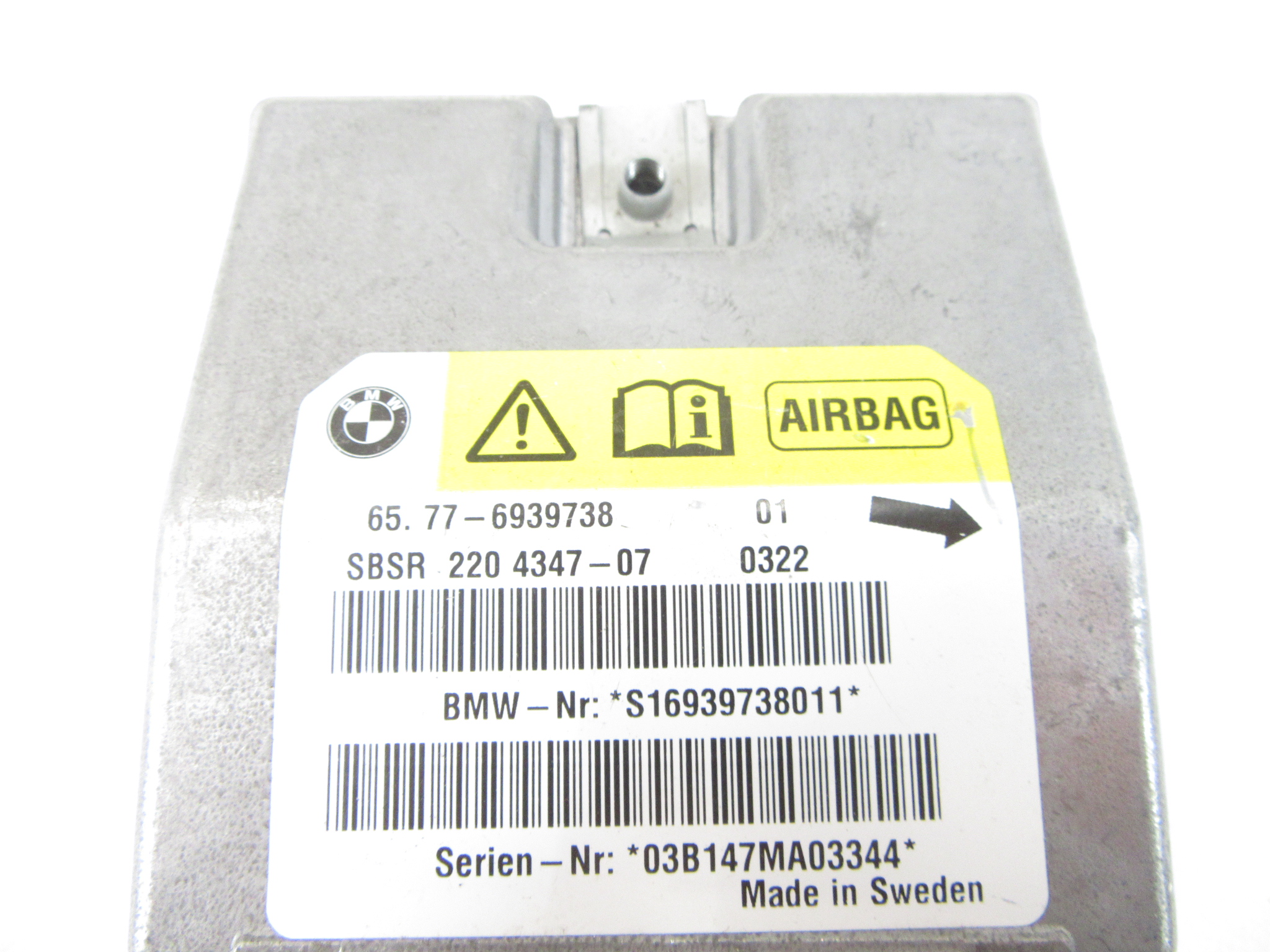 control unit module airbags powietrznej right BMW e60 e61 e63
