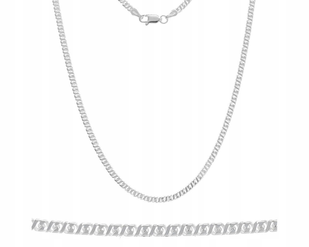 Stříbrný řetízek s originální vazbou Dollar 55 cm, Stříbro925