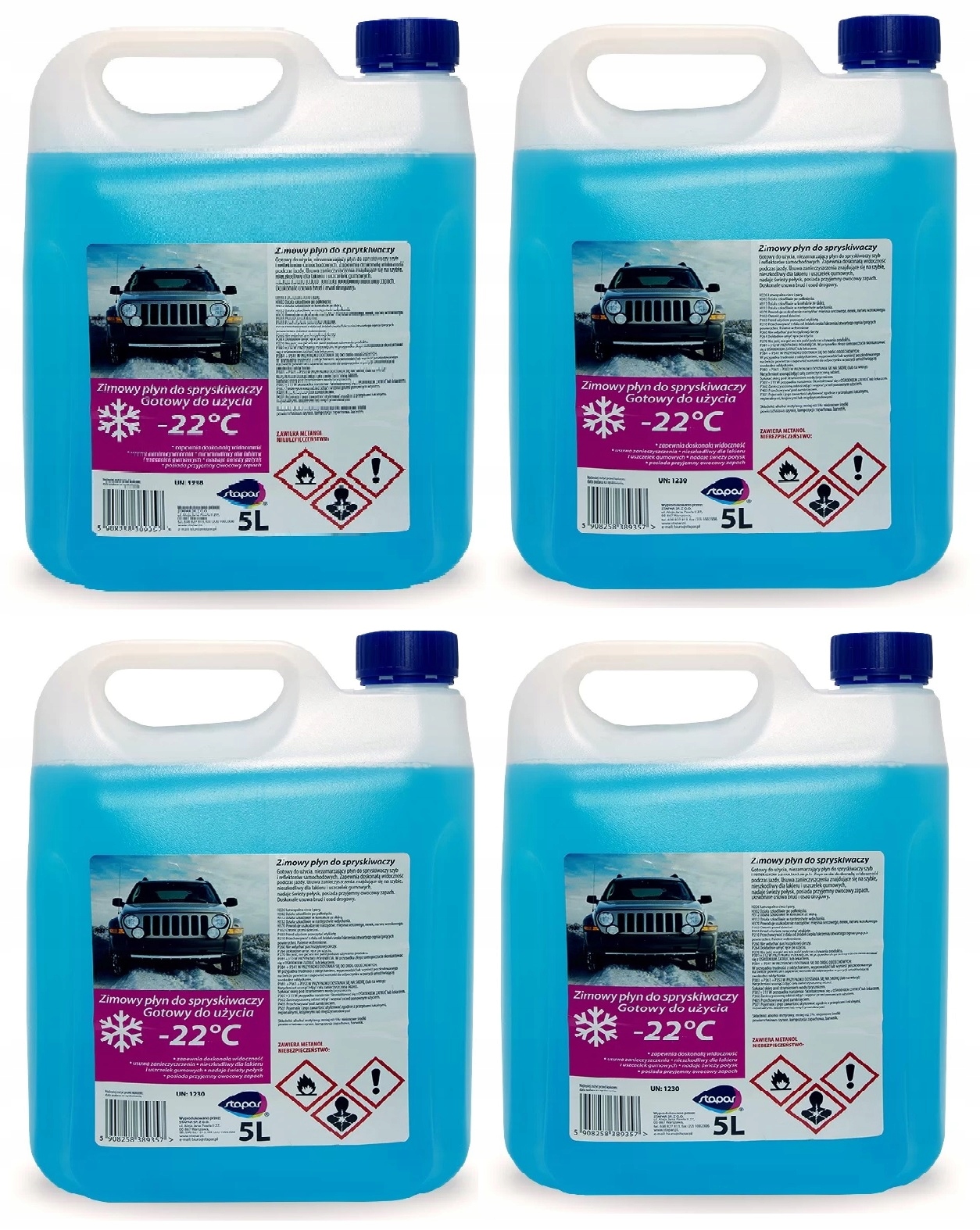

Płyn Do Spryskiwaczy 4X5L -22C Zapachowy Dla Firm