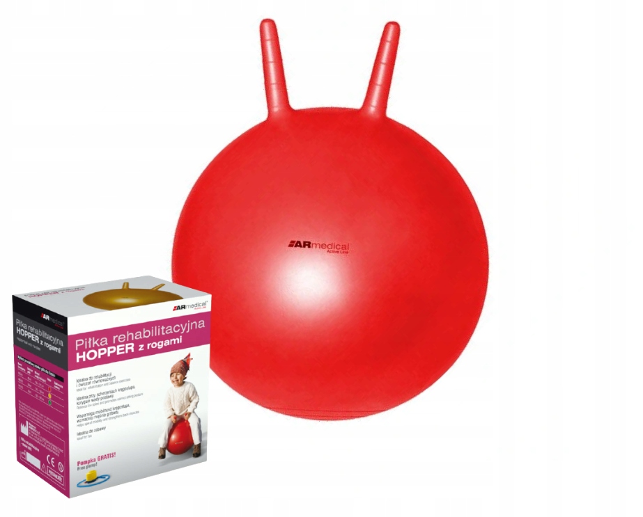 

Piłka Rehabilitacyjna Skoczek z rogami dzieci 45cm