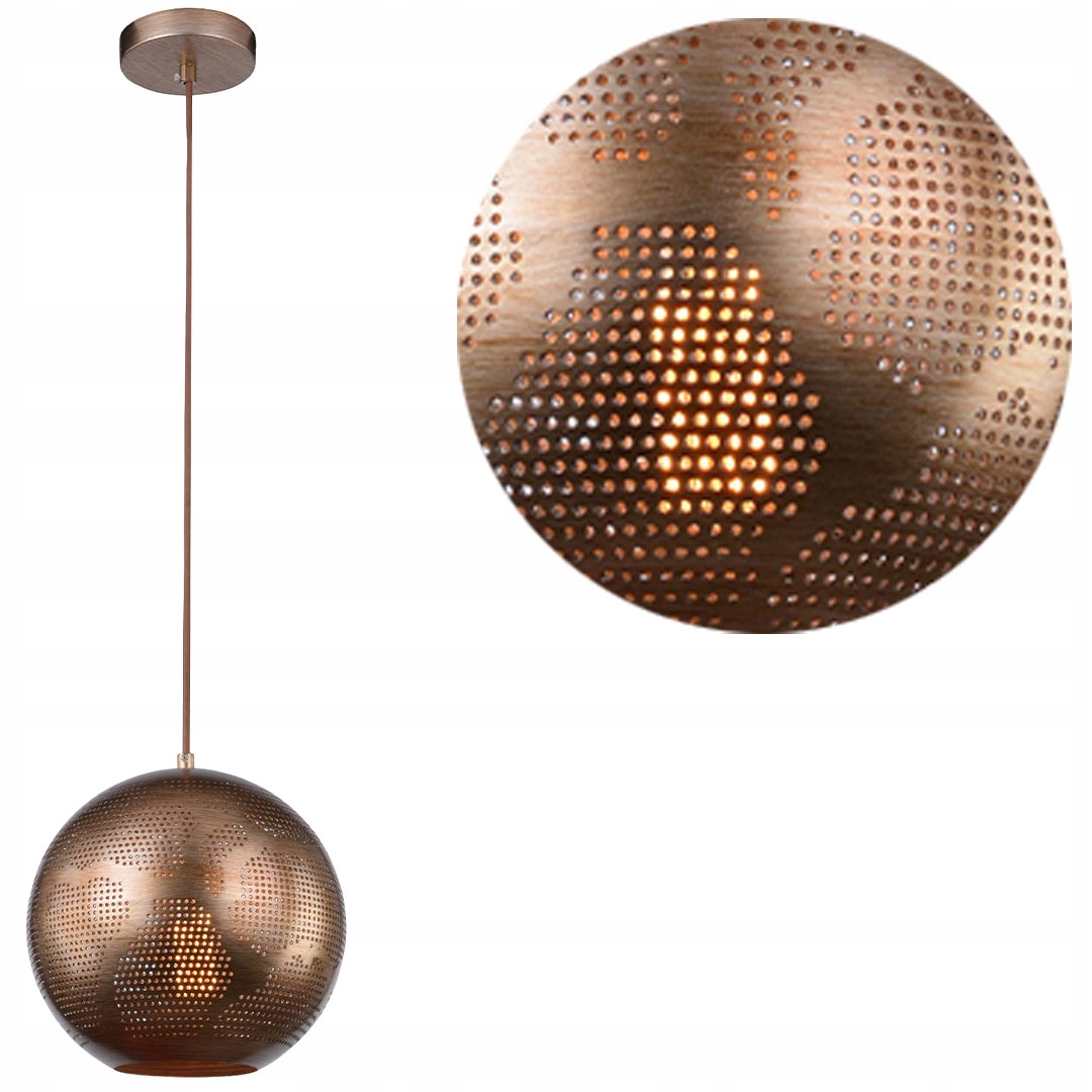 Exkluzivní stropní závěsná lampa Ażur Kula stínidlo