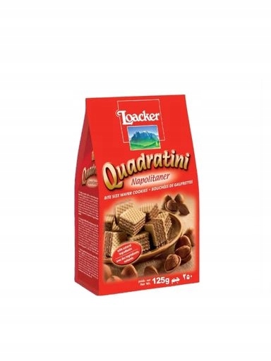 Levně 3x Italské oplatky Quadratini s oříškovým krémem Loacker 250 g