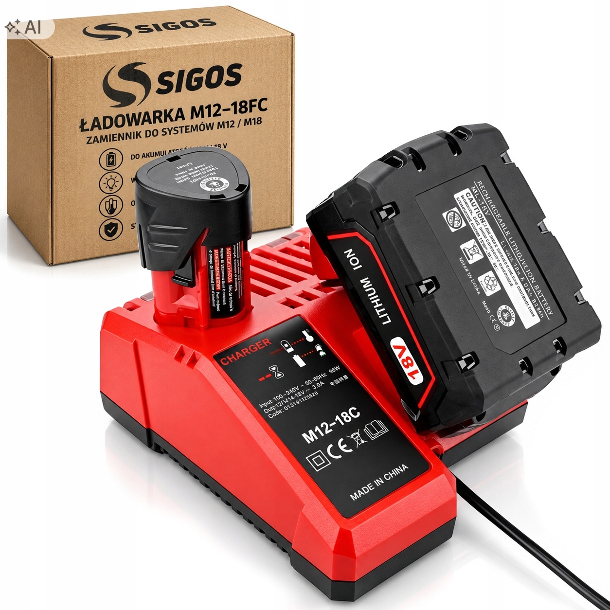 Dvojitá Nabíječka M12 M14 M18 Náhradní Pro Milwaukee M12-18FC